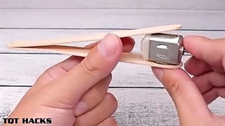 کاردستی هواپیما با چوب بستن