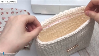 آموزش دوخت آستر داخل کیف