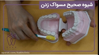 آموزش شیوه صحیح مسواک زدن