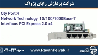 کارت شبکه سرور اچ پی HPE Ethernet 1Gb 4-port 331T Adapter با پارت نامبر 647594-B21