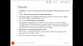 Basic Writing, 12th, 00