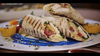 طرز تهیه رپ مرغ فرانسوی با محصولات روناک پروتئین