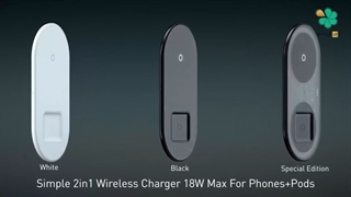 معرفی ویژگی های شارژر وایرلس دوکاره بیسوس Baseus Simple 2in1 Pro WXJK-C01