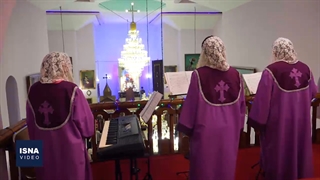 آیین آغاز سال ۲۰۲۲ میلادی توسط ارامنه تهران