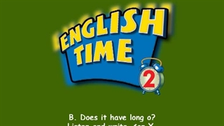 English Time 2 Run 4 Unit 7 Phonics Time B