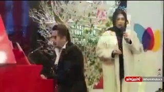 خوانندگی صبا راد و همسرش در مرکز خرید تهران