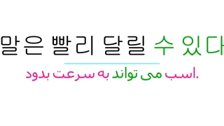 چطوری در زبان کره ای بگیم می تونیم ؟ _آموزش زبان کره ای_گرامر کره ای