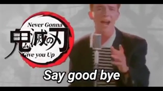 Rick Astley sings Demon Slayer Opening | Gurenge