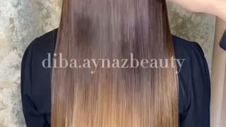 تکنیک تلفیقی  با صافی و احیای بالا - سالن دیبا آیناز توسط خانم دیبا - Dibaaynaz