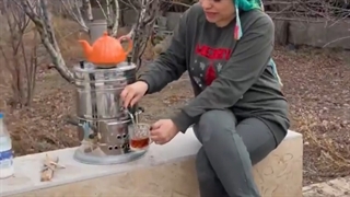 سماور استیل هیزمی