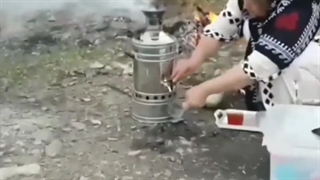 سماور مناسب گردش و طبیعت از جنس گالوانیزه