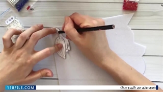 آموزش جواهردوزی مروارید-آموزش جواهردوزی شاپرک-(گردنبندودستبند منجوقی)