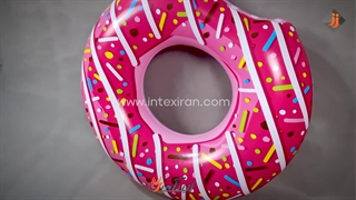 حلقه شنا بادی مدل دونات رنگ صورتی