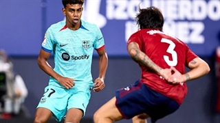 عملکرد لامینه یامال مقابل اوساسونا