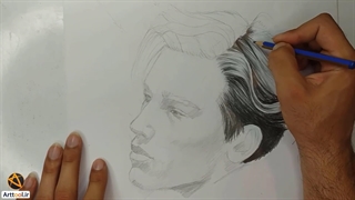 چگونه مو طراحی کنیم ؟ 6 ویدیو مرحله به مرحله آموزش طراحی مو هایپررئال با مداد