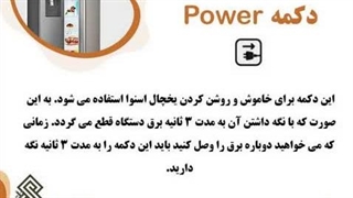 معنی کلمات روی صفحه نمایش یخچال ساید اسنوا