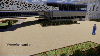 پروژه طراحی بیمارستان ، هنرجو : زینب کوره پزان