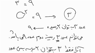 ریاضی نهم ریشه گیری قسمت اول