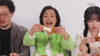 امتحان کردن غذا های آمریکایی با بازیگران سریال بازی ماهی مرکب فصل 2 ^