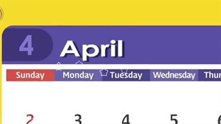 ماه های سال به انگلیسی