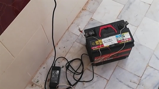 آموزش شارژ باتری خودرو با باتری لپ تاپ