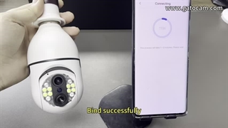 نصب دوربین مداربسته لامپی مدل V380 حرفه ای