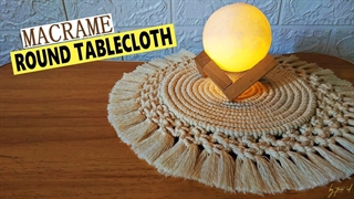 آموزش سفره گرد مکرومه | تشک میز | بزرگ ماکرامه