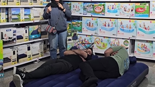 تشک بادی دو نفره سفری پمپ و بالش دار