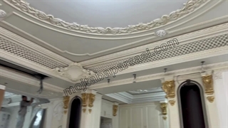 طرح گچبری سقف پذیرایی کلاسیک - گچبری مجتبی پارسایی  09121671980