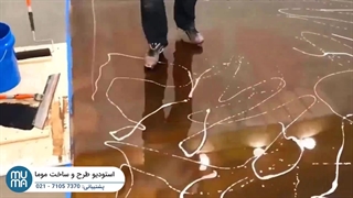 کفپوش اپوکسی قهوه‌ای و سفید مرواریدی: یه ترکیب بی‌نظیر!