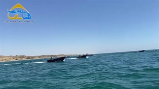 برگزاری رژه قایقی در روستای ساحلی کلات زرآباد