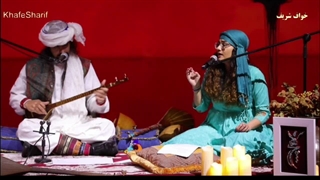 دوتار نوازی و شعرخوانی استاد خلیل شیخ رودی - کنسرت هنرمند خوافی در امارات متحده عربی (دبی)