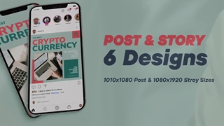 دانلود پروژه پریمیر تبلیغات کریپتو در اینستاگرام Crypto Instagram Promotion