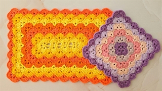 آموزش قلاب بافی موتیف مربع و مستطیل پرطرفدار #آموزش_قلاب_بافی #بافتنی #موتیف