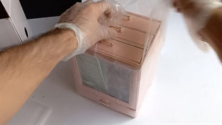 ویدیو جعبه جواهرات سه   طبقه چرمی لوکس